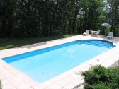 big swimming-pool in the village of Goult in Luberon