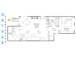 Ferienwohnung Sassnitz Grundriss 21