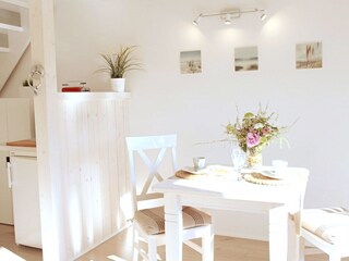 gemütlich speisen im Wohnbereich