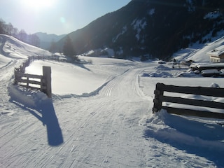 The cross-country skiing trail in the Gsiesertal