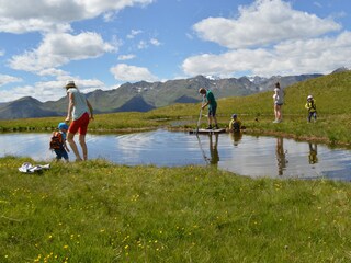 Small mountain lake on our pasture