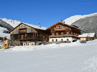 The Feldererhof in the winter