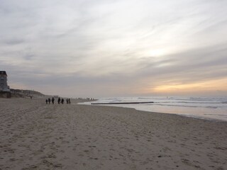 Hauptstrand in Westerland im Winter