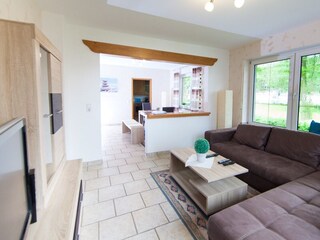 Living area with flat screen TV