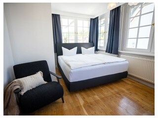 Ein komfortables Boxspringbett.