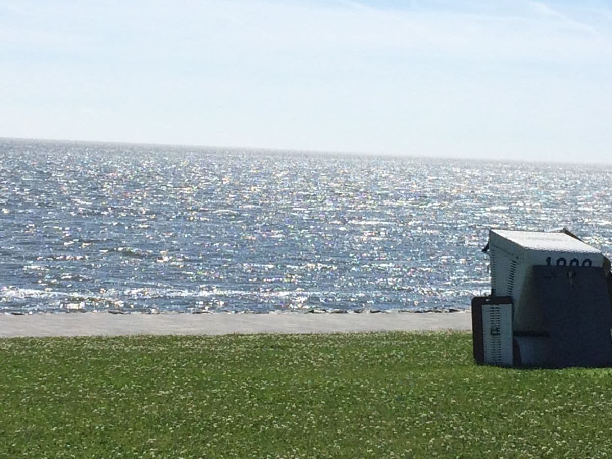 Deichblick aus dem Strandkorb