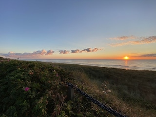 Abendstimmung an der  Wenningstedter Promenade