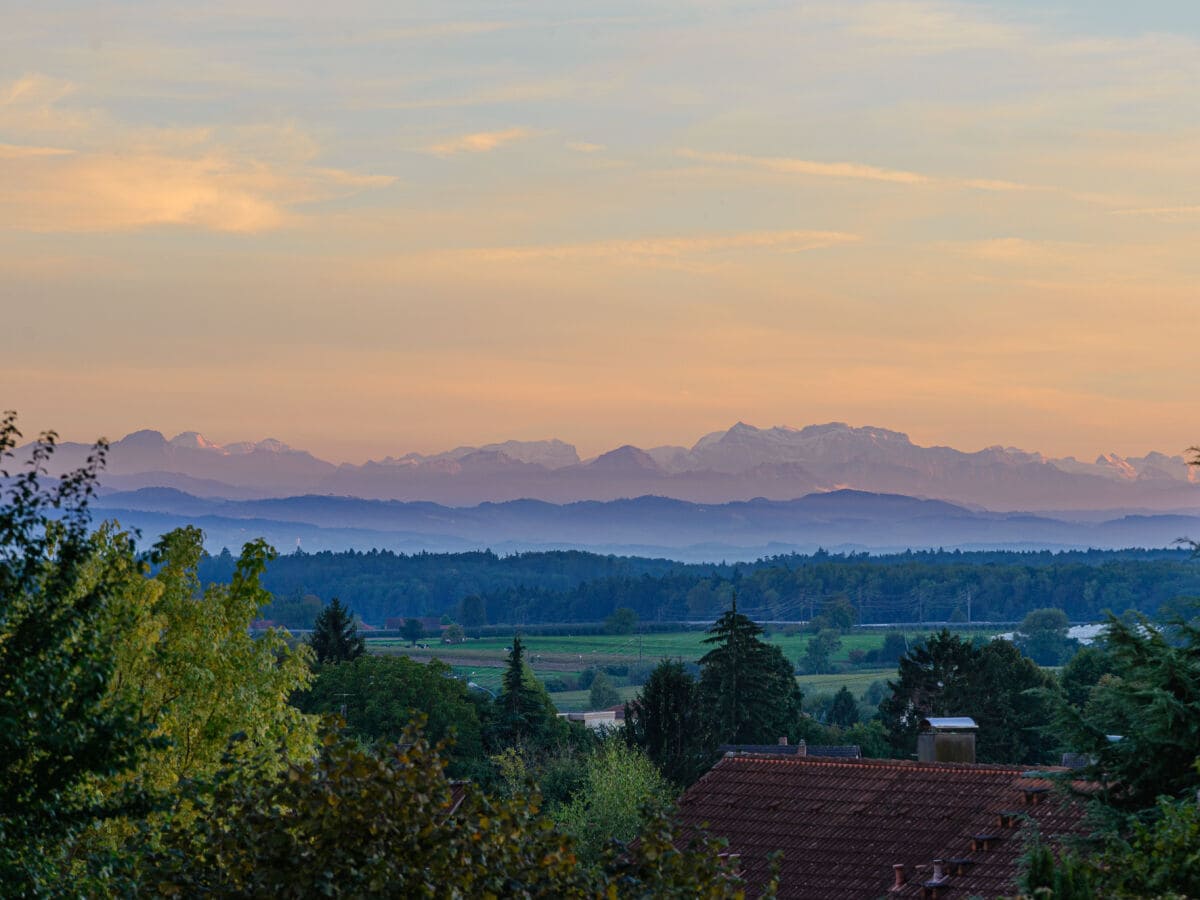 die Schweiz im Abendlicht