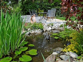 Sitzplatz am Teich