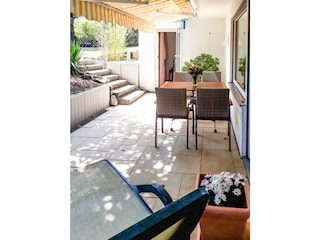 Große Terrasse Regengeschützt