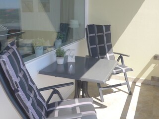 Möblierter Balkon