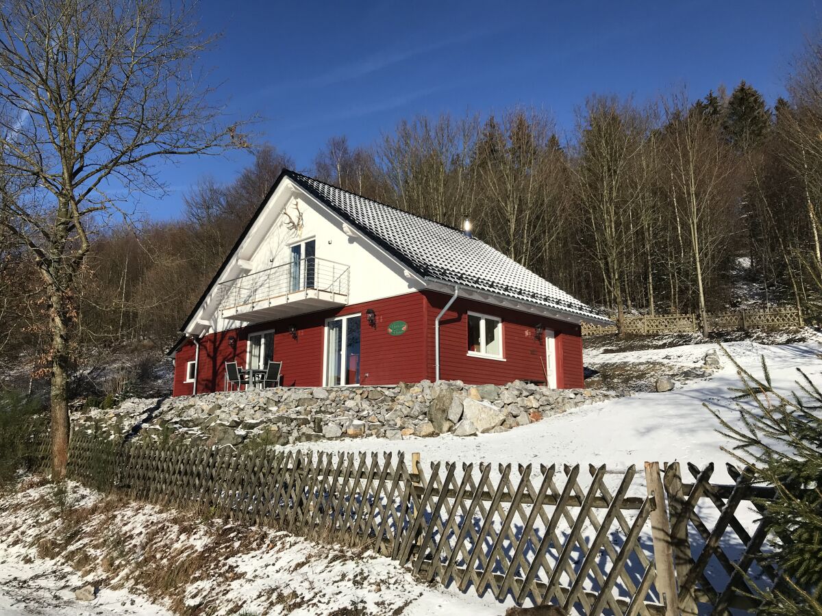 Himbeerhütte im Winter