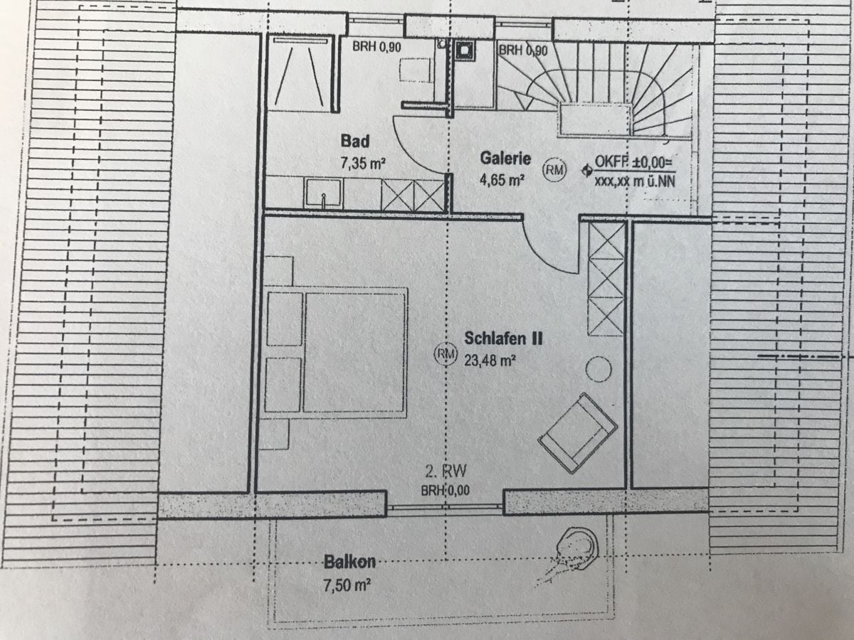 Das neue Obergeschoss mit zweitem Schlafzimmer und Bad