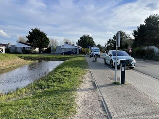EV charging stations inside holiday park
