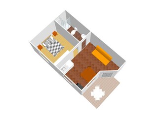 Appartamento per vacanze Linardići Pianta del piano 23