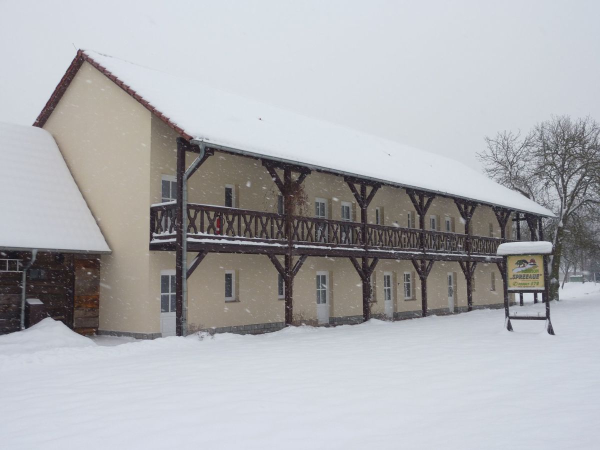 In winter, Spreewaldpension Spreeaue in Burg