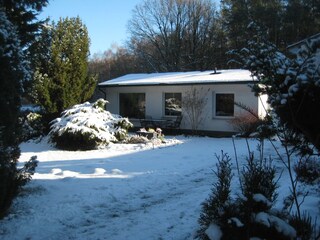 Ferienhaus im Winter