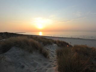 Ein sonniger Abend am Strand