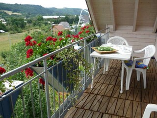 Balkon von ****Ferienwohnung "Naheblick"