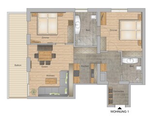 Appartamento per vacanze Bichlbach Pianta del piano 41