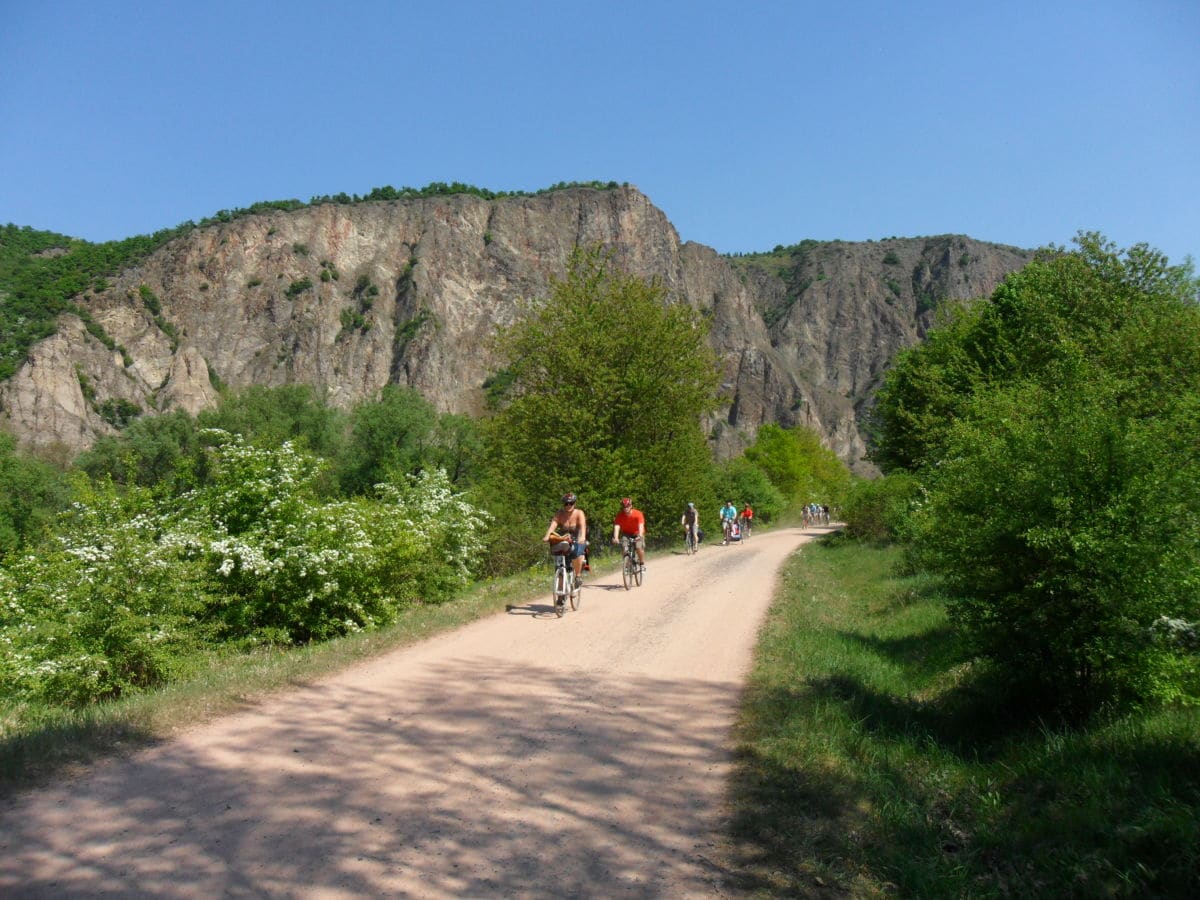 Naheradweg am Rotenfels bei Bad Münster