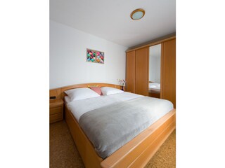Schlafzimmer Ferienwohnung Seehund