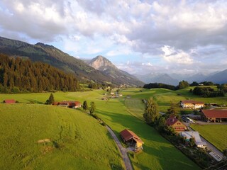 Blick auf die Oberstdorfer Berge über unserem Haus