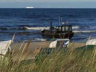 Fischerboot am Strand