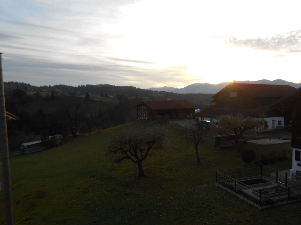 Sonnenuntergang auf dem Balkon