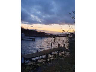 Abenstimmung im Winter