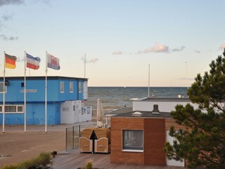 Ausblick zum Hauptbadestrand