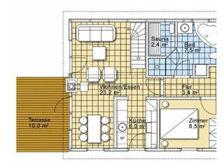 Casa per le vacanze Baabe Pianta del piano 25