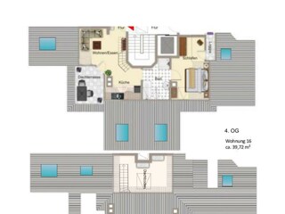 Appartamento per vacanze Großenbrode Pianta del piano 26