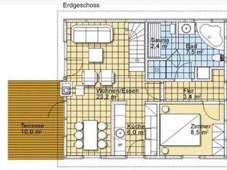Casa de vacaciones Baabe Plano de planta 24