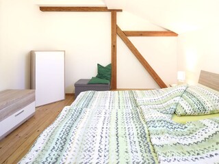 Schlafzimmer Baumwipfel