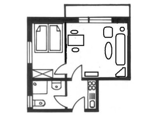 Grundriss der Ferienwohnung