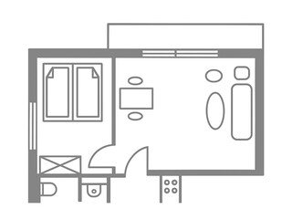 Appartement de vacances Norderney Plan d'étage 23