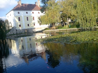 Die alte Mühle von Tapolca, in der Nähe der Höhlenteich