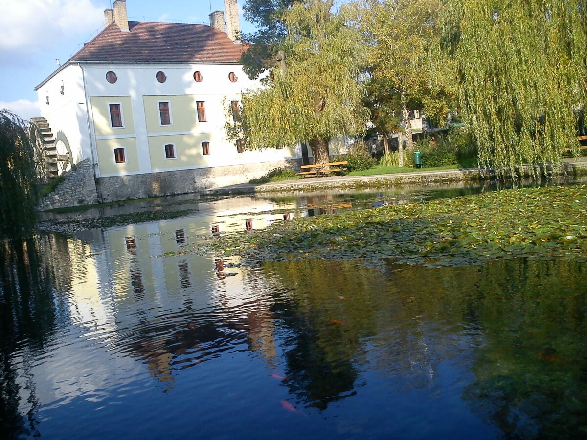 Die alte Mühle von Tapolca, in der Nähe der Höhlenteich