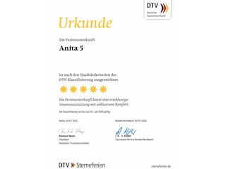 DTV-Zertifizierung 5 Sterne