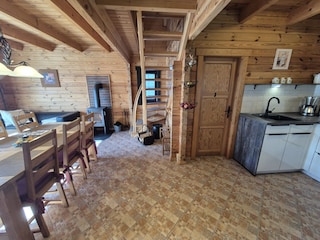 Küche offen zum Wohnzimmer