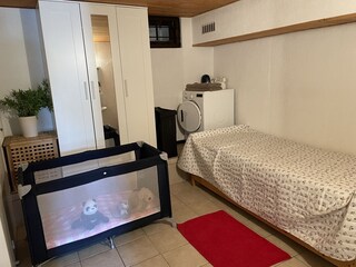 basement room and laundry room