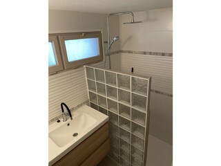 Bathroom with rain shower