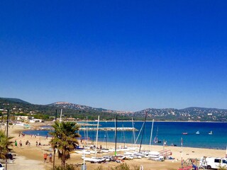 First beach of Cavalaire, harbour side