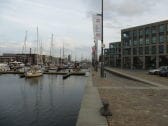 New Port Gebäude am Sportbootanleger