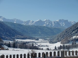 Blick auf die Pragser Dolomiten