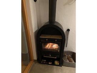 Fireplace in the hallway