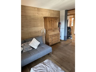 Living room with sofa bed