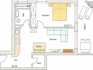 Vakantieappartement Füssen Grondplan 41