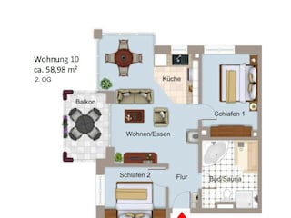 Vakantieappartement Großenbrode Grondplan 23